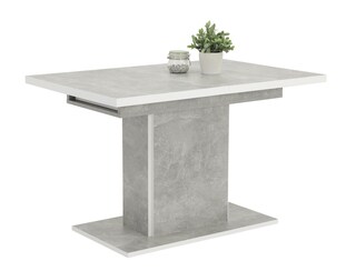 Tisch Alice T Grau/Weiß 120(160) x 76 x 80 cm