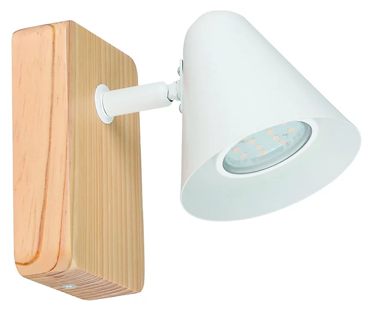 Spot patère Cauquennes GU10 IP44 6W Ø 16 x H. 12,5 cm blanc