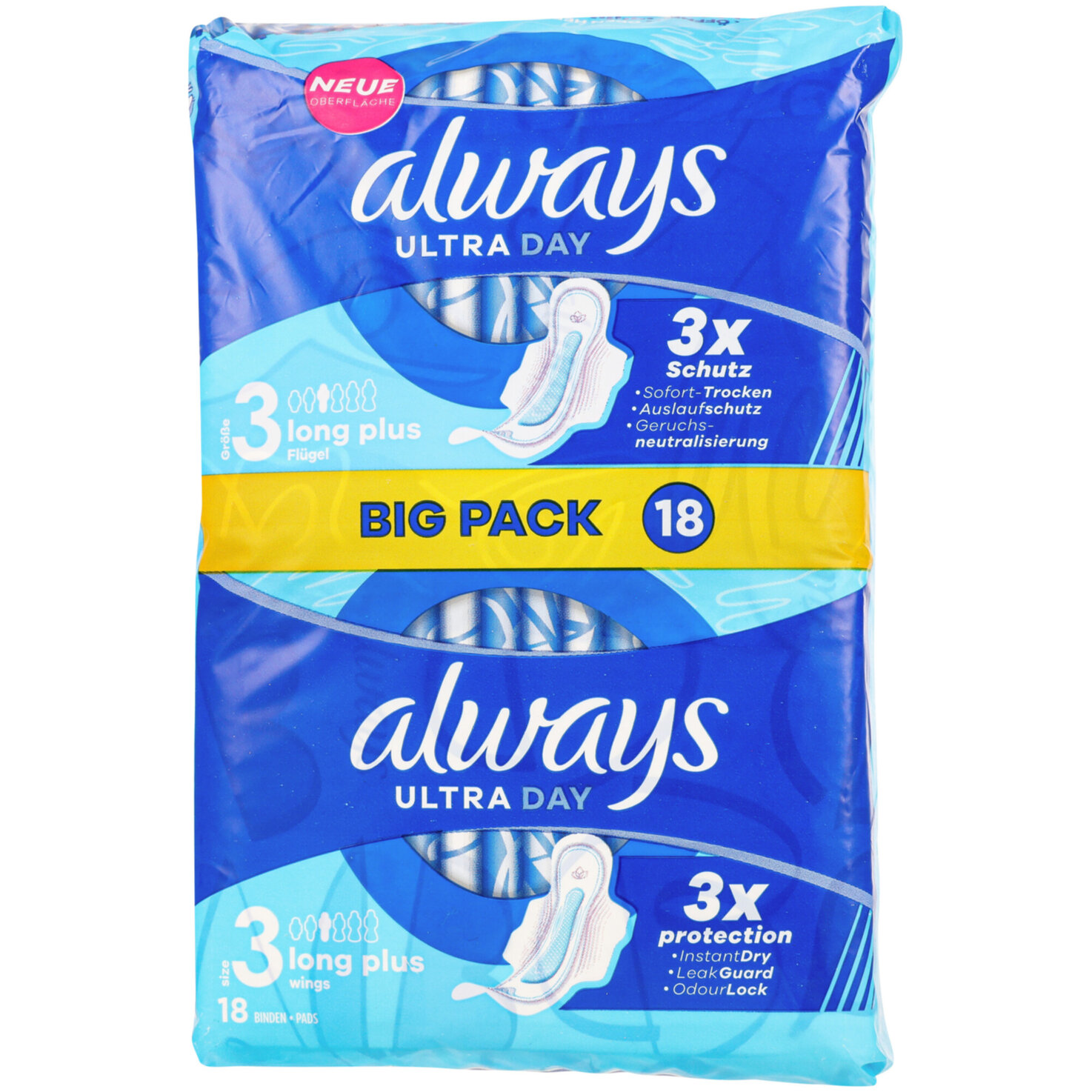 Always Ultra Long Plus BigPack 18 Stück