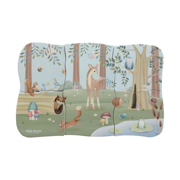 Little Dutch Badpuzzel - Forest Friends - Foam