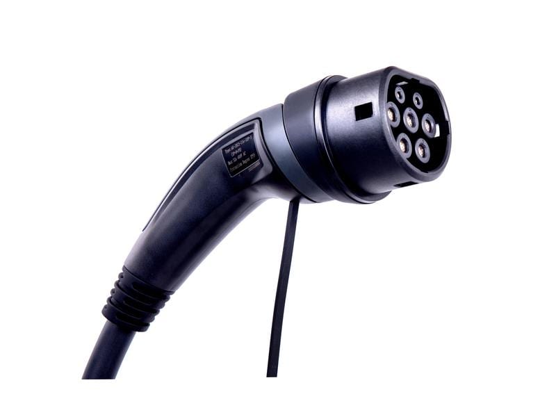 ANS Ladekabel Typ 2 32 A spiralisiert 5 m AC-Ladekabel Typ 2 32 A spiralisiert mit 5 m Länge
