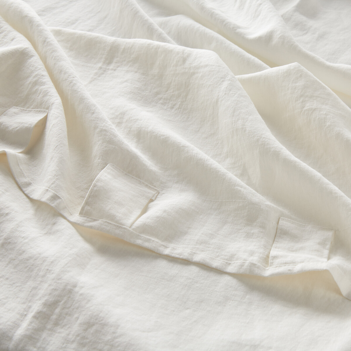 LA REDOUTE INTERIEURS<br>Cortina de linho lavado com laços ocultos Onega