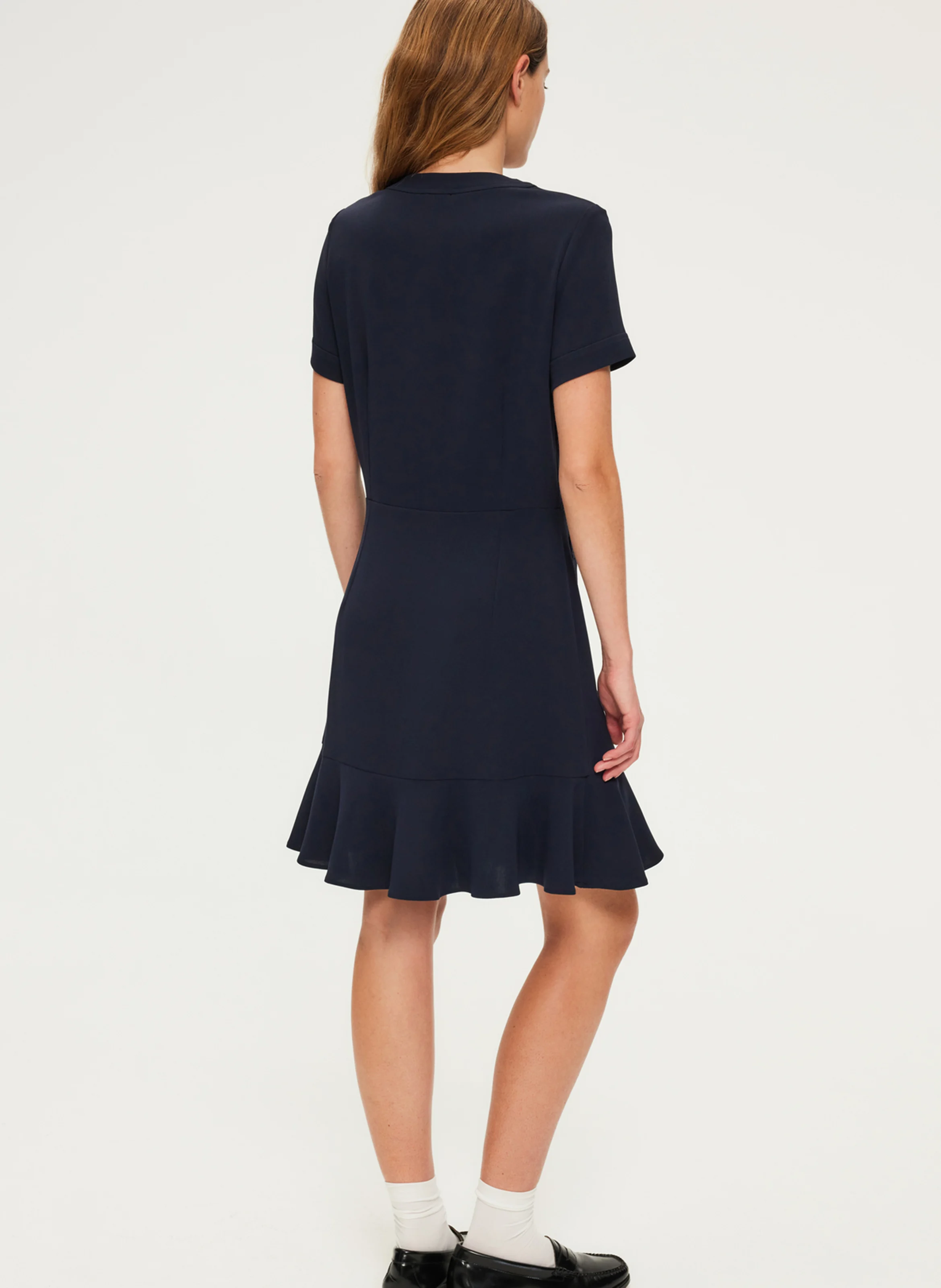 SYRINN - Robe courte boutonnée | Bleu