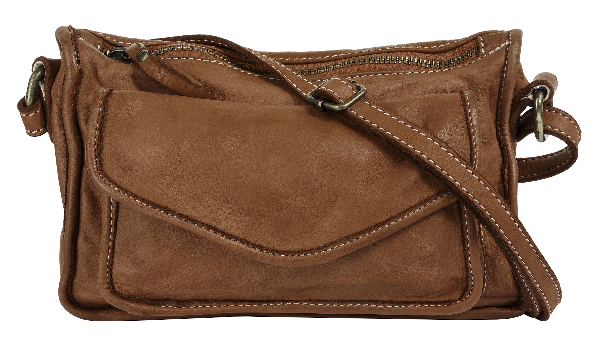 Cluty Umhängetasche echt Leder, Made in Italy