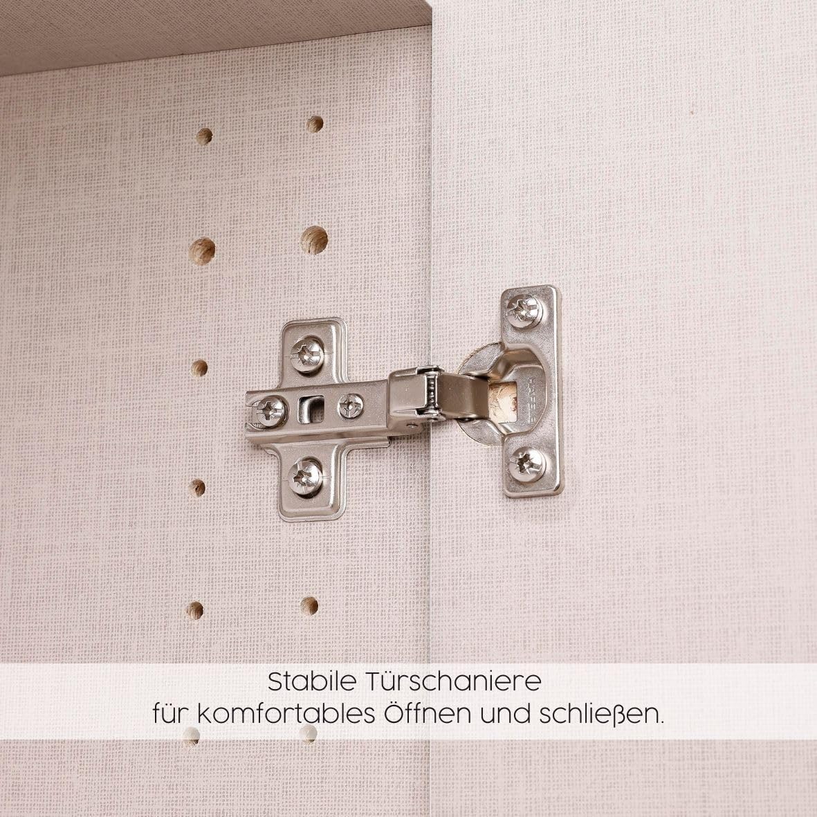 Rauch Möbel Costa, Kleiderschrank für Schlafzimmer, Kinderzimmer, Babyzimmer, Flur, 3-türig, 2 Schubladen, Push-to-Open, Farbe Eiche Artisan, Holz, Griffprofil Grau metallic, Breite 136 cm