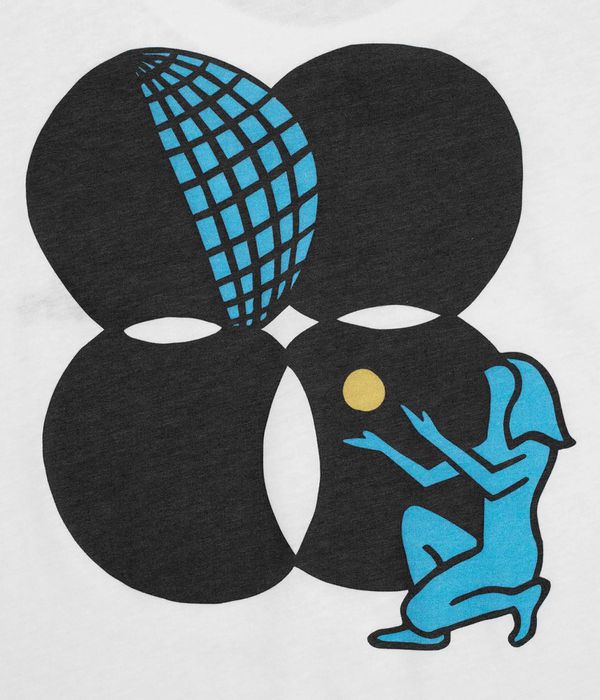 Blue Flowers Global T-Shirt (white)