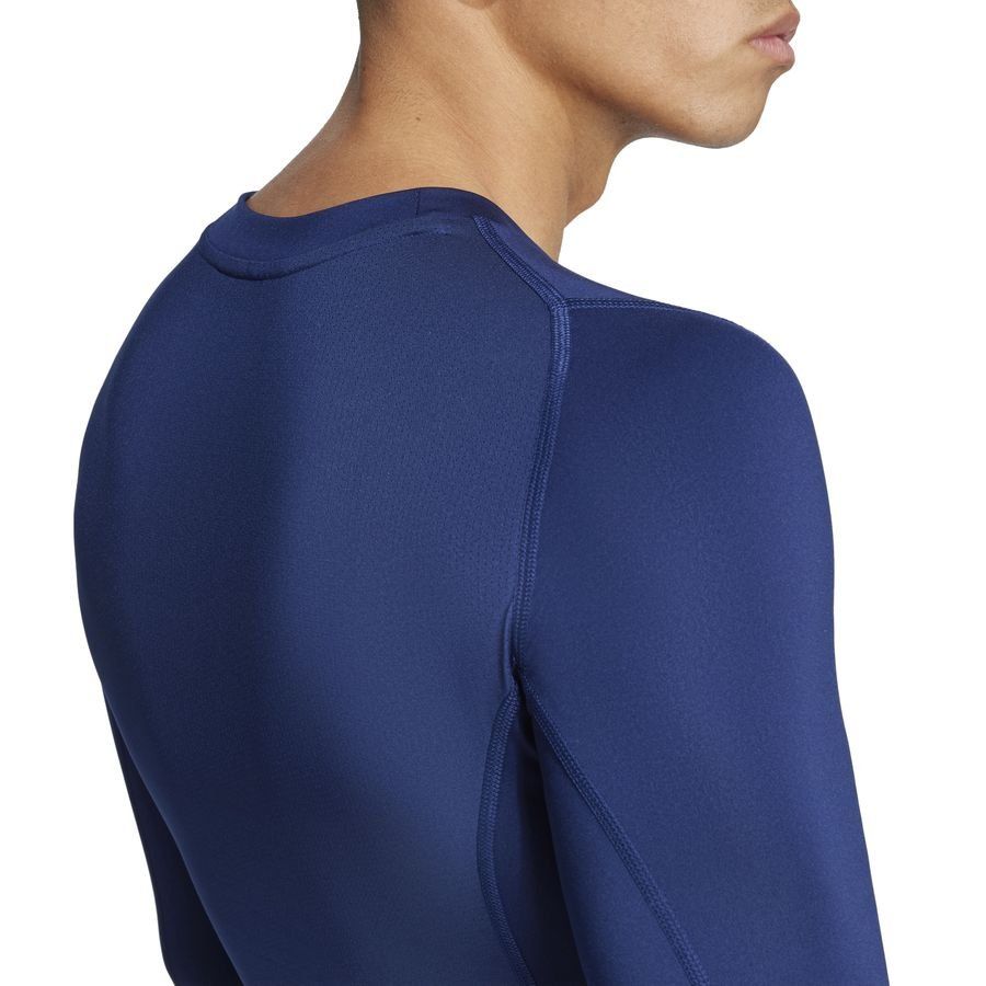 adidas Baselayer Techfit - Bleu Manches Longues