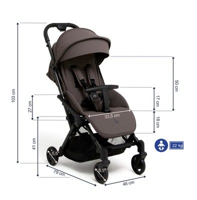 Beemoo Easy Fly Lux 4 Trille, Gull Grey