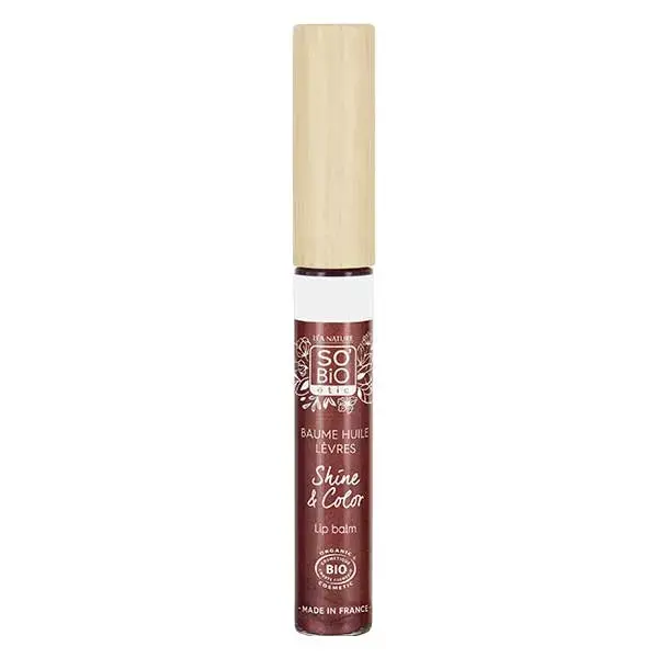 So'Bio Étic Shine & Color Baume Huile Lèvres N°41 Rose Précieux Bio 5ml
