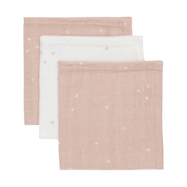 Jollein Twinkling Monddoekje - 3 Pack - 31 x 31 cm - Hydrofiel - Sea Green