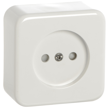 Handson Opbouw wandcontactdoos met schakelaar wit