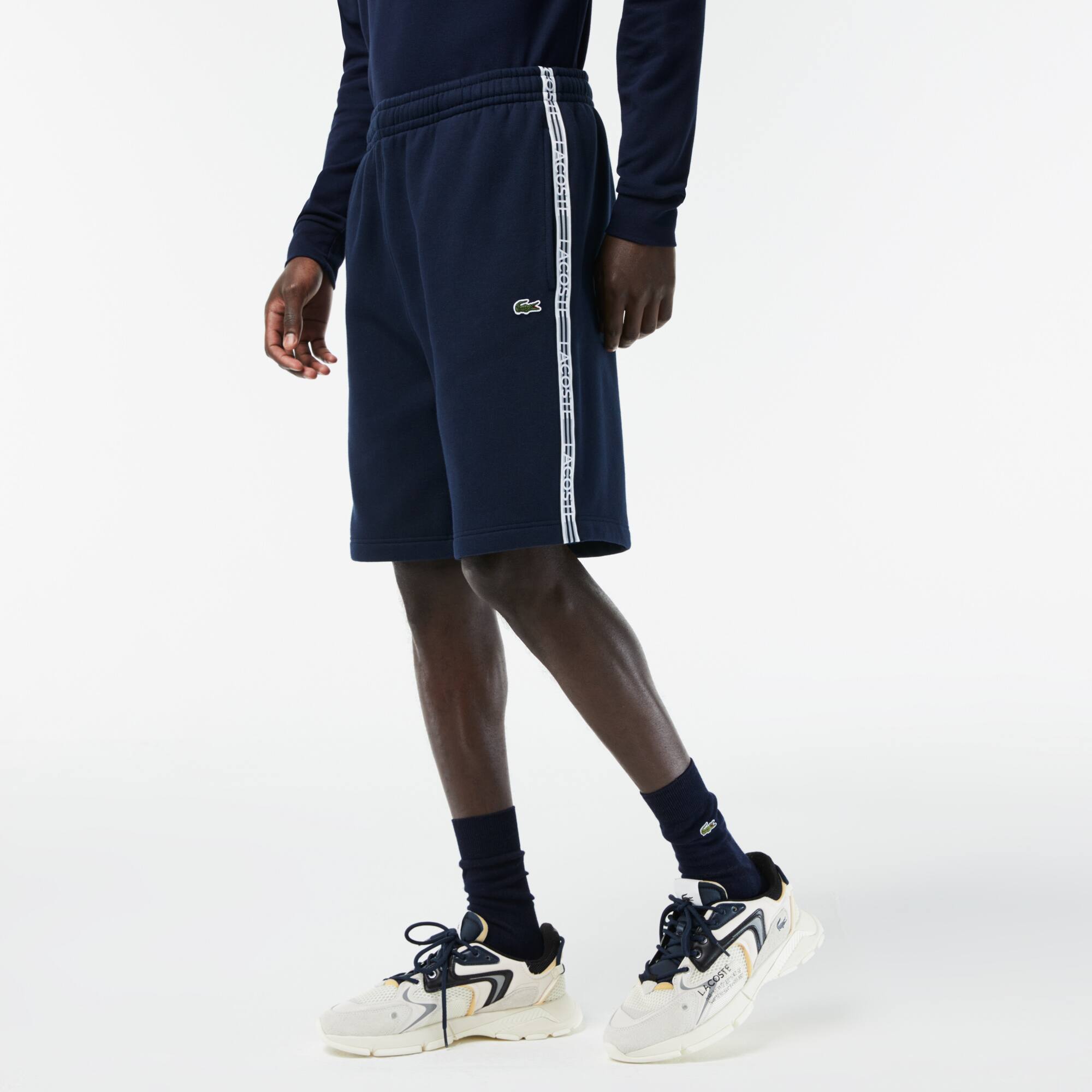 Short Jogger homme Lacoste en molleton de coton Shorts - Bleu - Lacoste - Homme