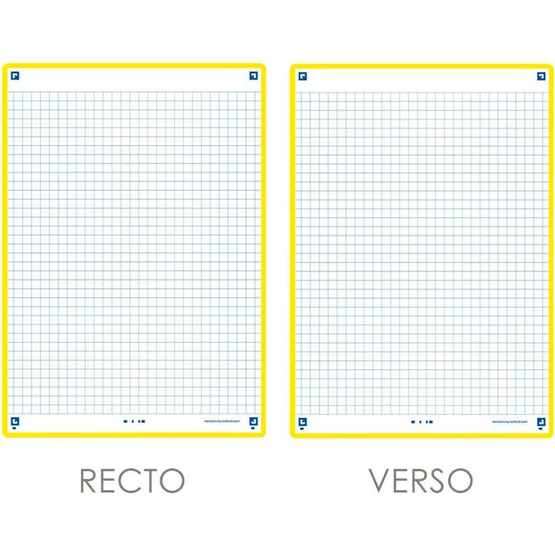 Fiches oxford bristol revision 2.0 oxford a5        perforee 32 fiches/film q5x5  cadre jaune