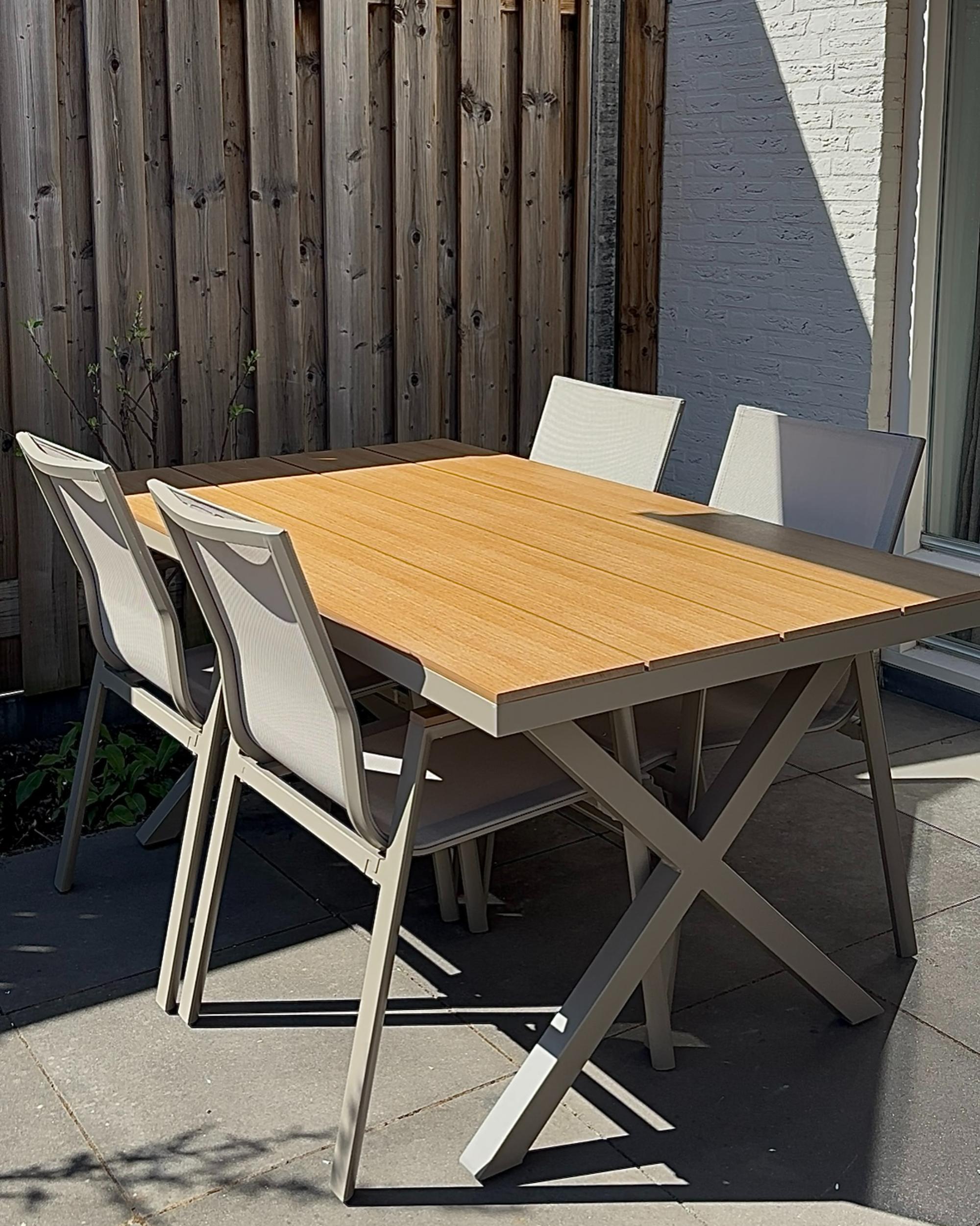 Tuinset 4-zits TIANO Metaal Grijs