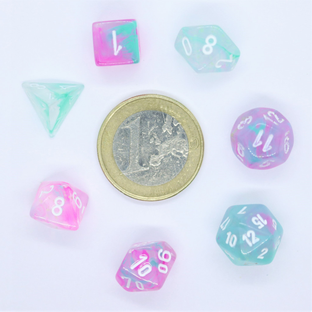 Set de 7 Mini Dés JDR Chessex : Nebula