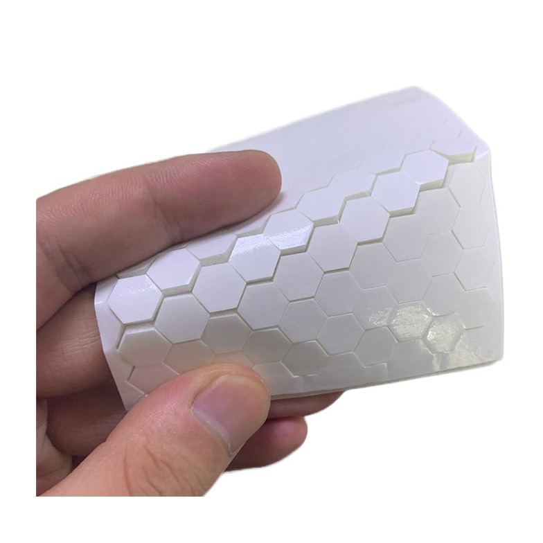 (154er Set) Ø6mm Hexagon Klebepunkte Doppelseitige Bastel Klebe Pads - Weiss