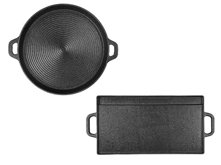 Gietijzeren BBQ plaat of pan
