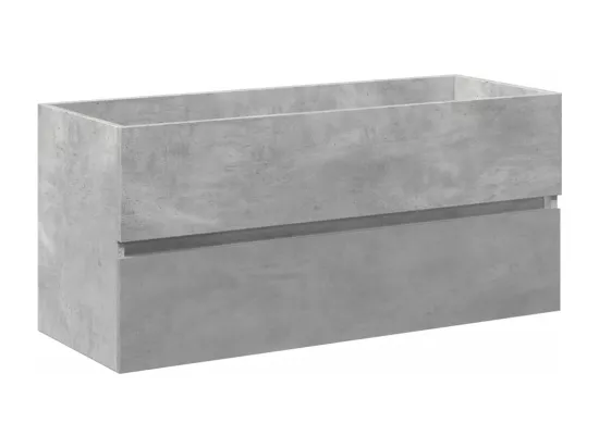 Ensemble de meubles de salle de bain 2 pcs gris béton