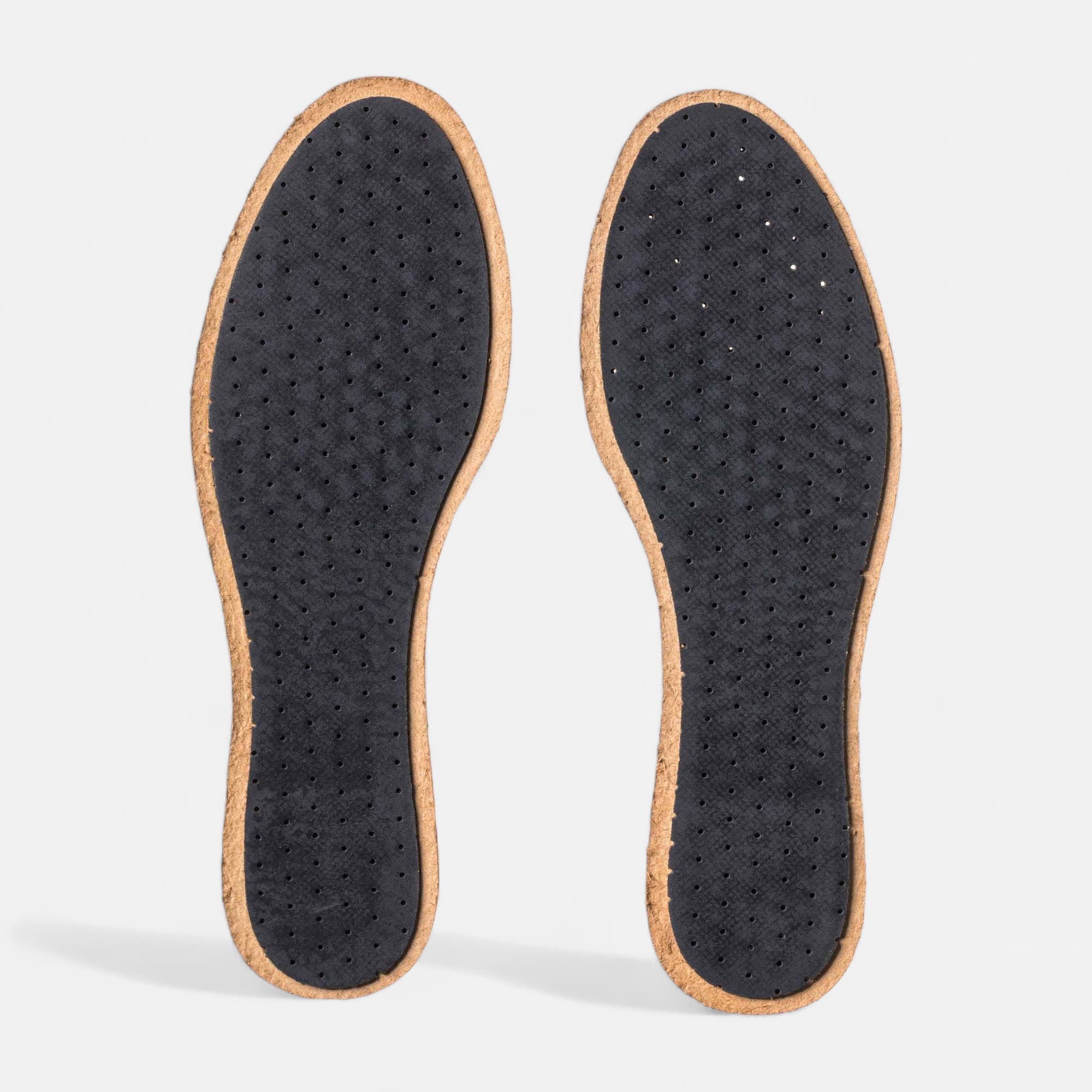 Semelles cuir charbon 37 38 sans coloris