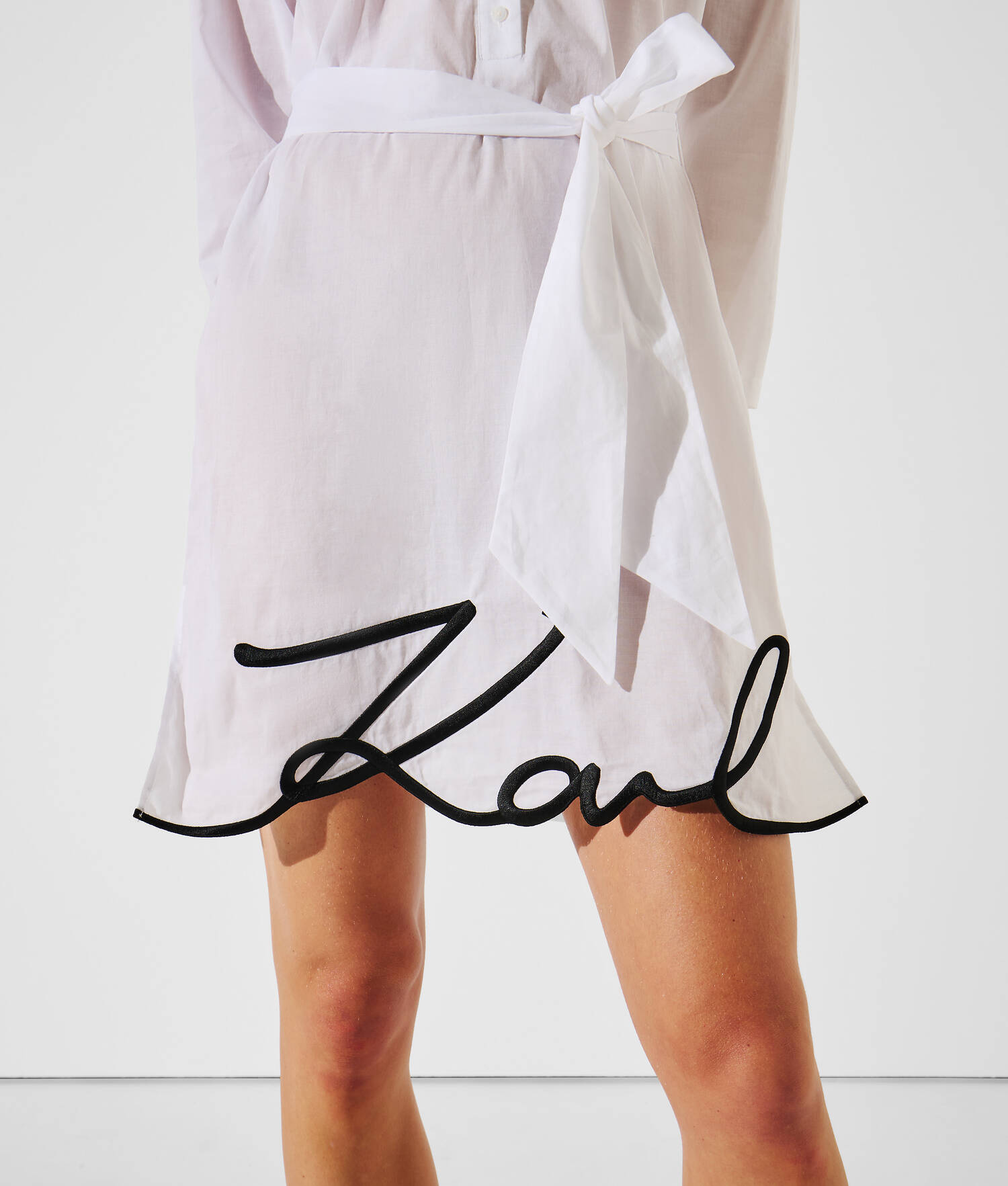 ROBE-CHEMISE DE PLAGE K/SIGNATURE - Blanc
