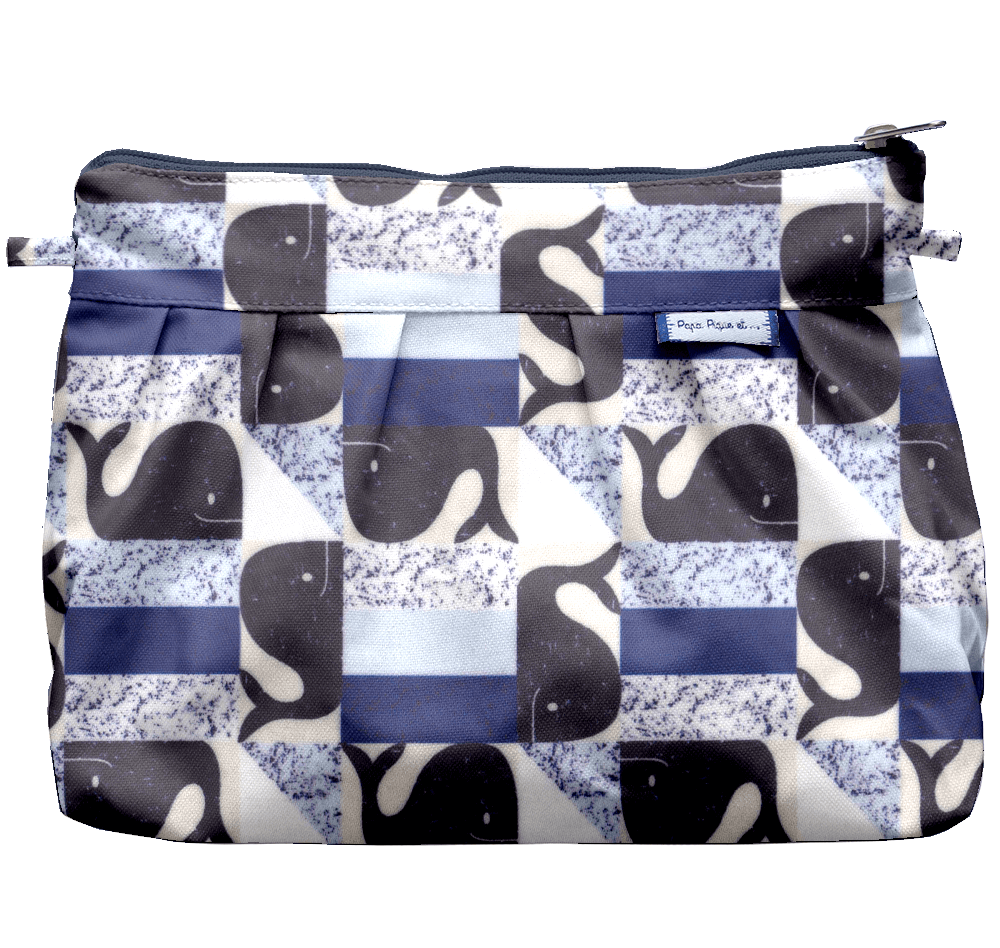 Pochette Plissée Baleino Bleu