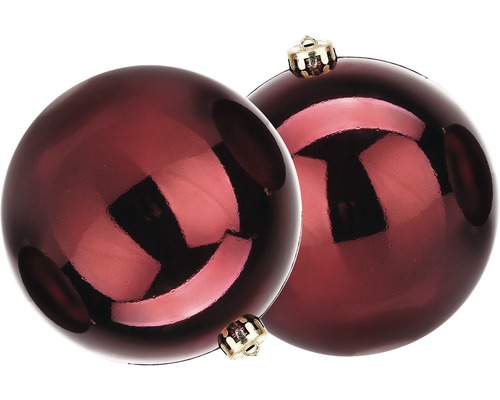 Grote XXL kerstboombal Lafiora Ø 30 cm rood glanzend
