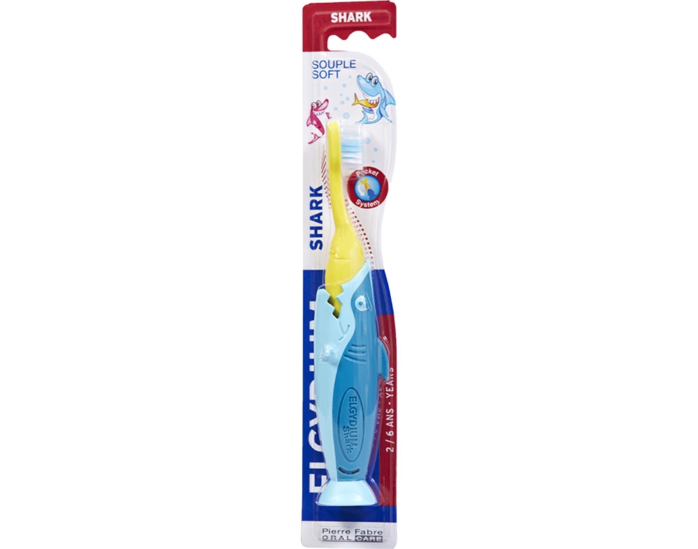 ESCOVA ELGYDIUM KIDS SHARK 2-6 ANOS 1UN