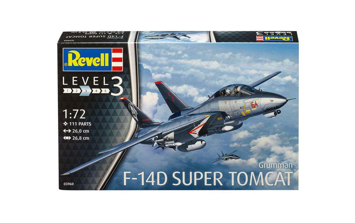 Bausatz Grumman F-14D Super Tomcat 1:72Kunststoff Modellbausatz