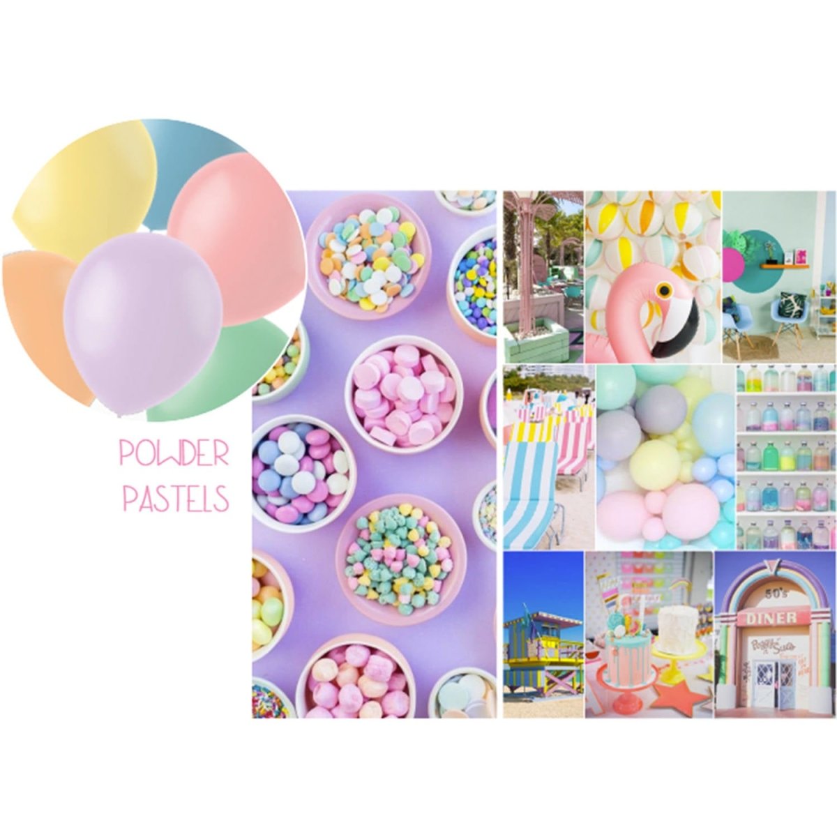 Gekleurde Ballonnen Pastel 13cm 50st