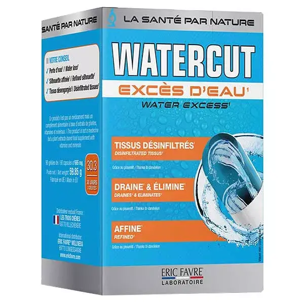 Eric Favre Watercut Drineur Excesso de Água 90 cápsulas