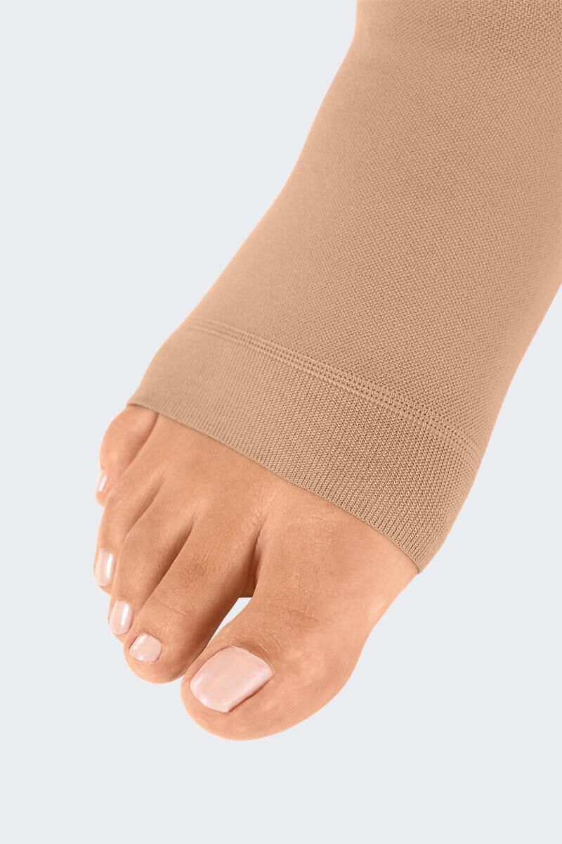 mediven® cotton CCL1 AD Kompressionsstrümpfe kurz (34-38 cm) mit Trikotabschlussrand