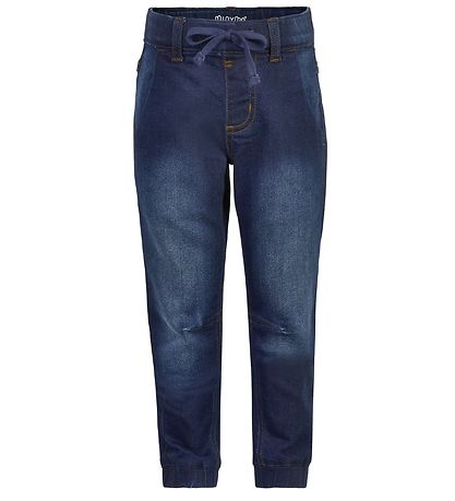 Minymo Bukser - Stretch Loose Fit - M?rkeBlå Denim