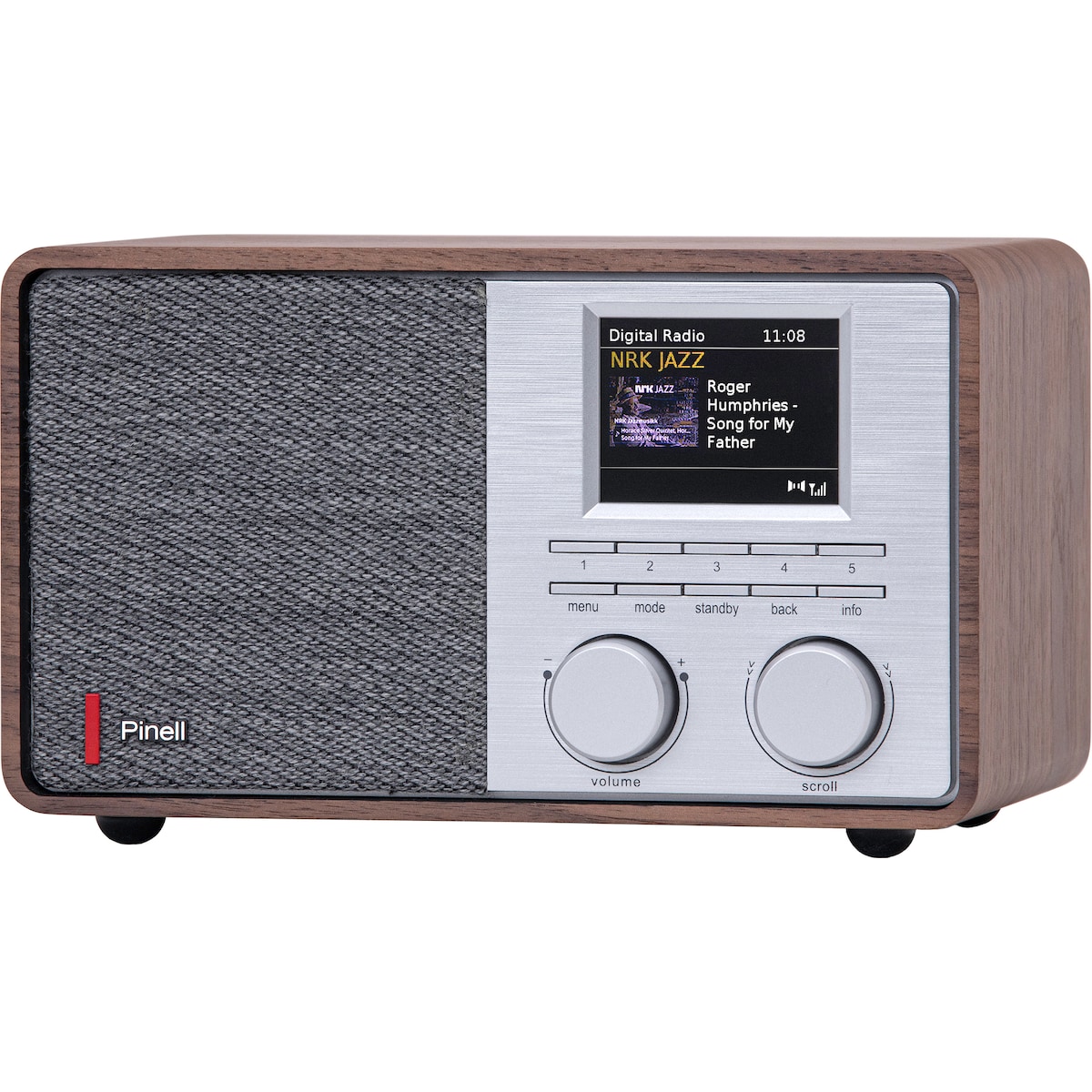 Pinell Supersound 201 digital radio (valnøtt)