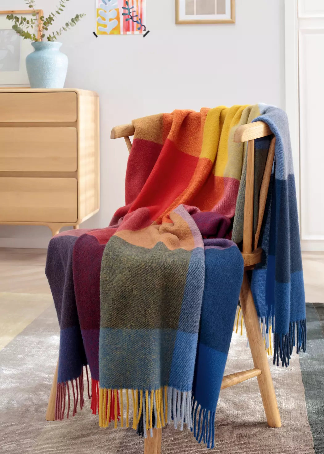 Kuscheldecke Bright Square 150 x 200 cm