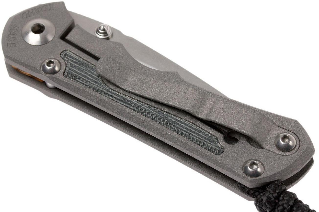 Chris Reeve Small Inkosi Black Micarta Inlays SIN-1012 zakmes