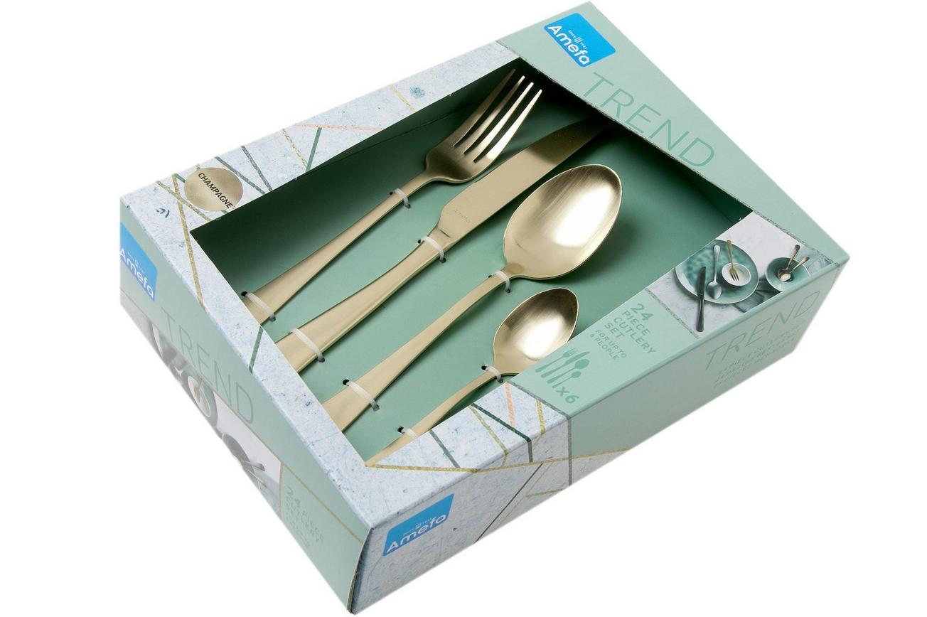Amefa Austin 1410, 1410AVTR24C40 bestekset champagne kleur, 24 delig