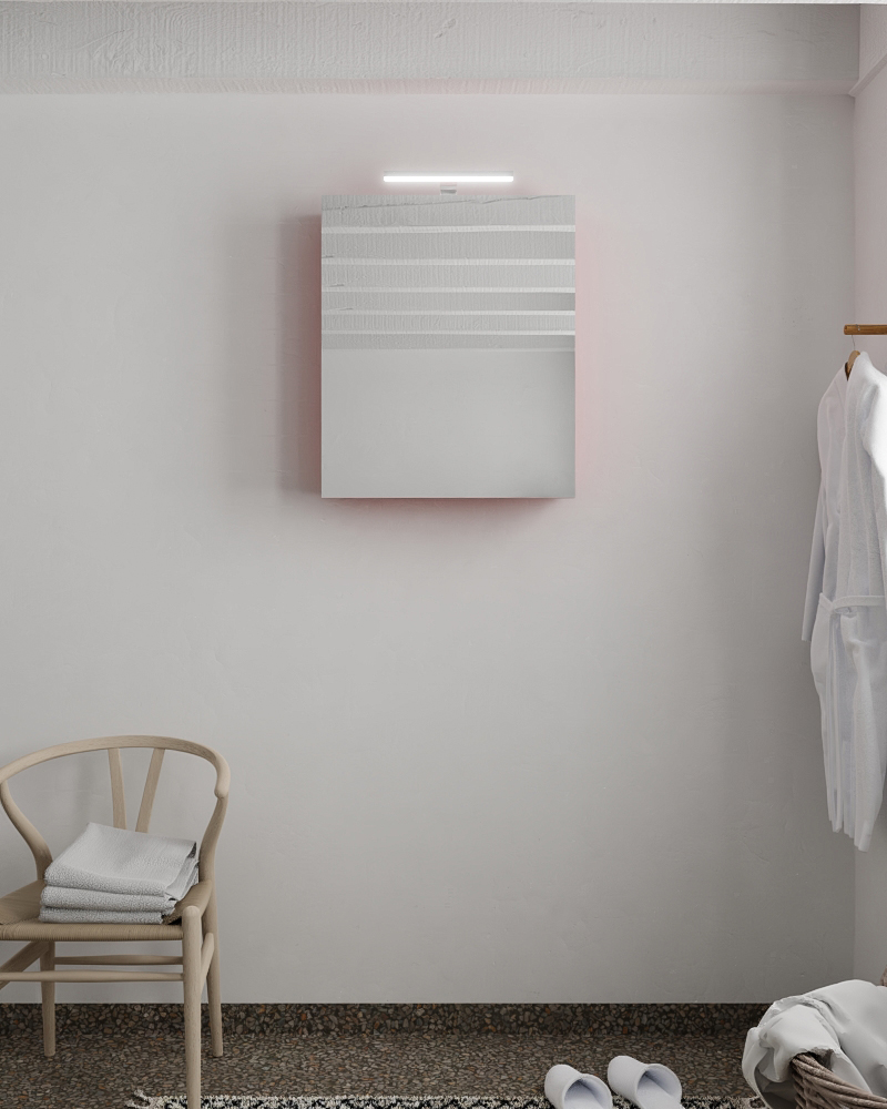 Mondiaz Cubb spiegelkast 60x70x16cm fire met 1 deur