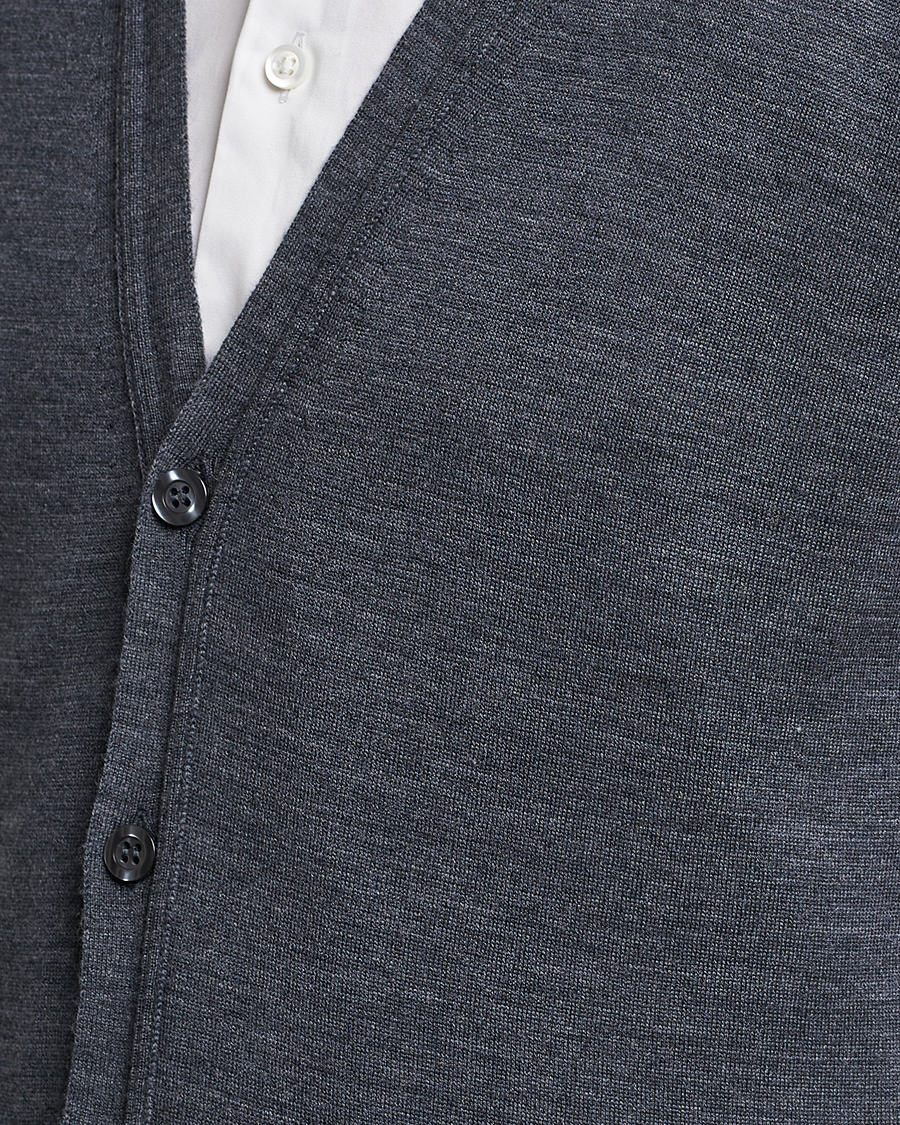 John Smedley Huntswood Slim Fit Waistcoat Charcoal