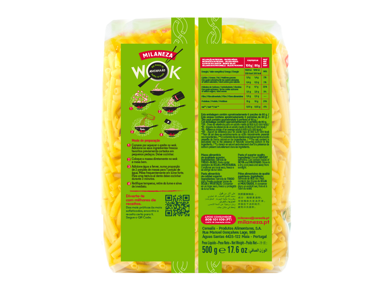 MACARRÃO MILANEZA WOK 500G