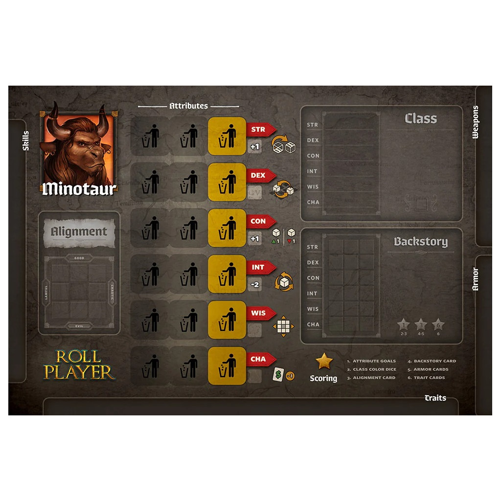 Roll Player: Minotaur Promo Punchboard