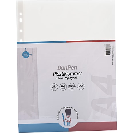 Danpen plastiklommer A4 20-pak