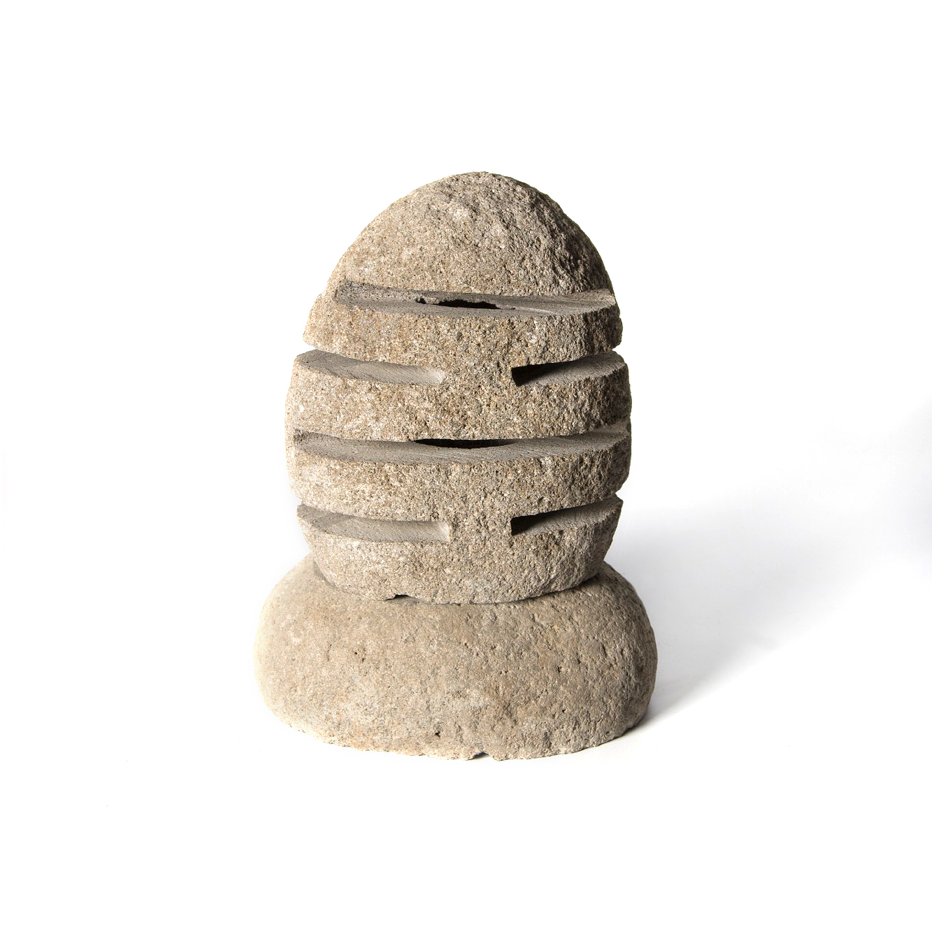 Leuchte auf Sockel, aus Natursteinfindling, H 28 - 35 cm günstig bestellen