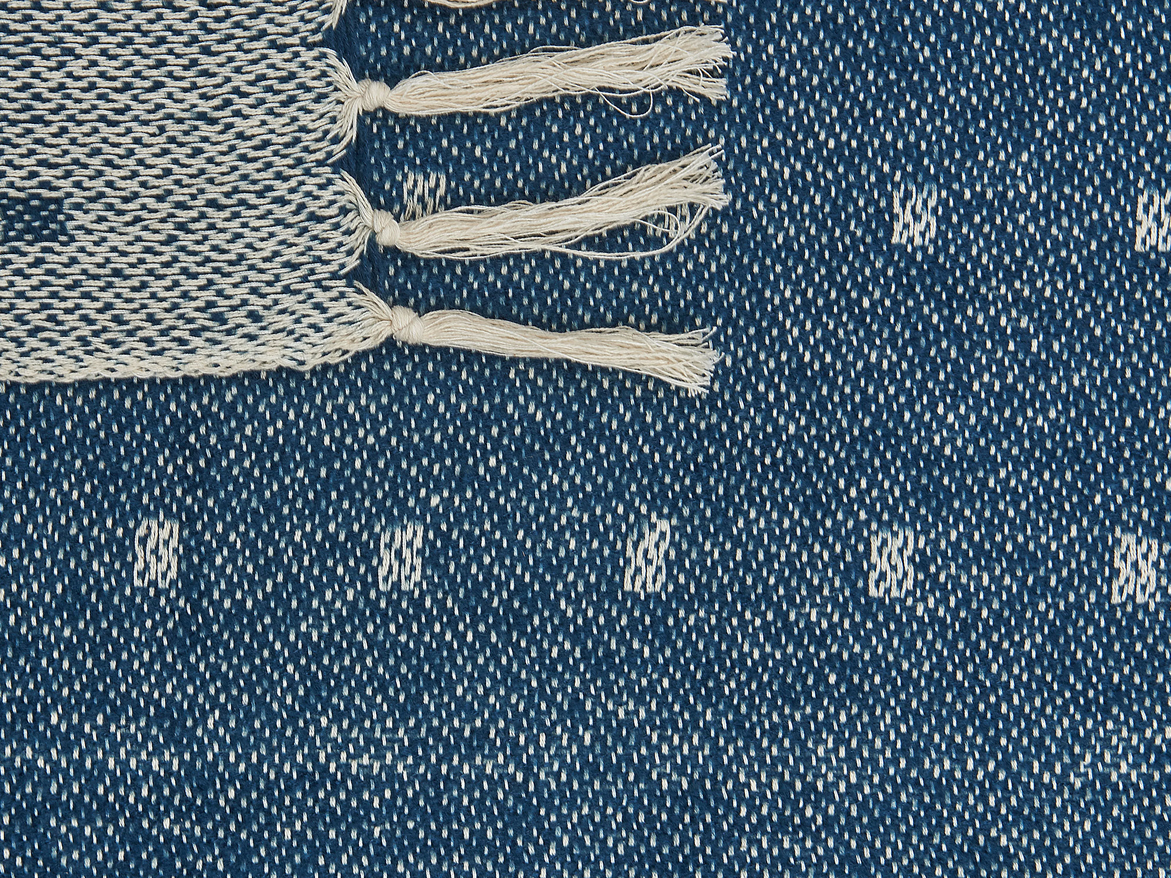 Plaid TAARI Katoen 130 x 170 cm Groenblauw