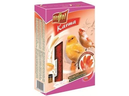Vitapol zvp-2504, Frø, 350 g, Kanarifugler, Vitamin A, Vitamin B, Vitamin D, wheat flour, corn grits, glycerin, hulled sunflower seeds, niger seeds,