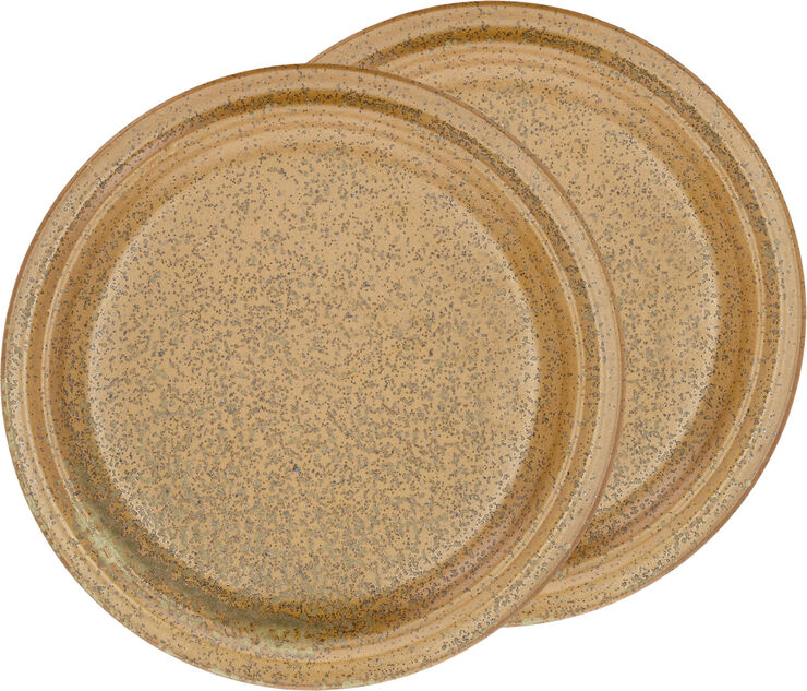 Villa Collection Frokosttallerken Evig 20 cm 2 stk. Amber Porcelæn Amber