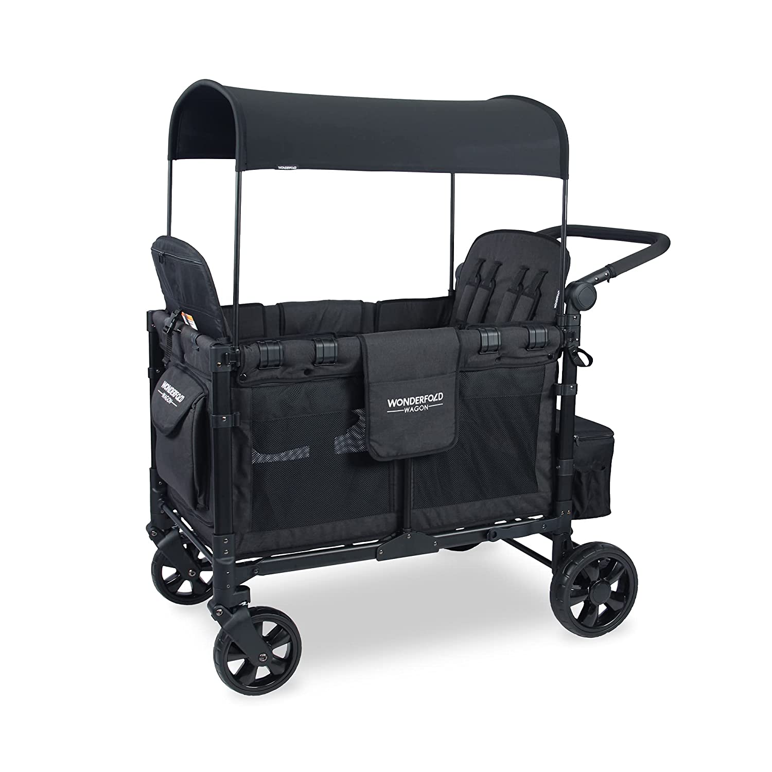W0NDERF0LD W4 Elite 4 Seater Multi-Function Quad Stroller Wagon