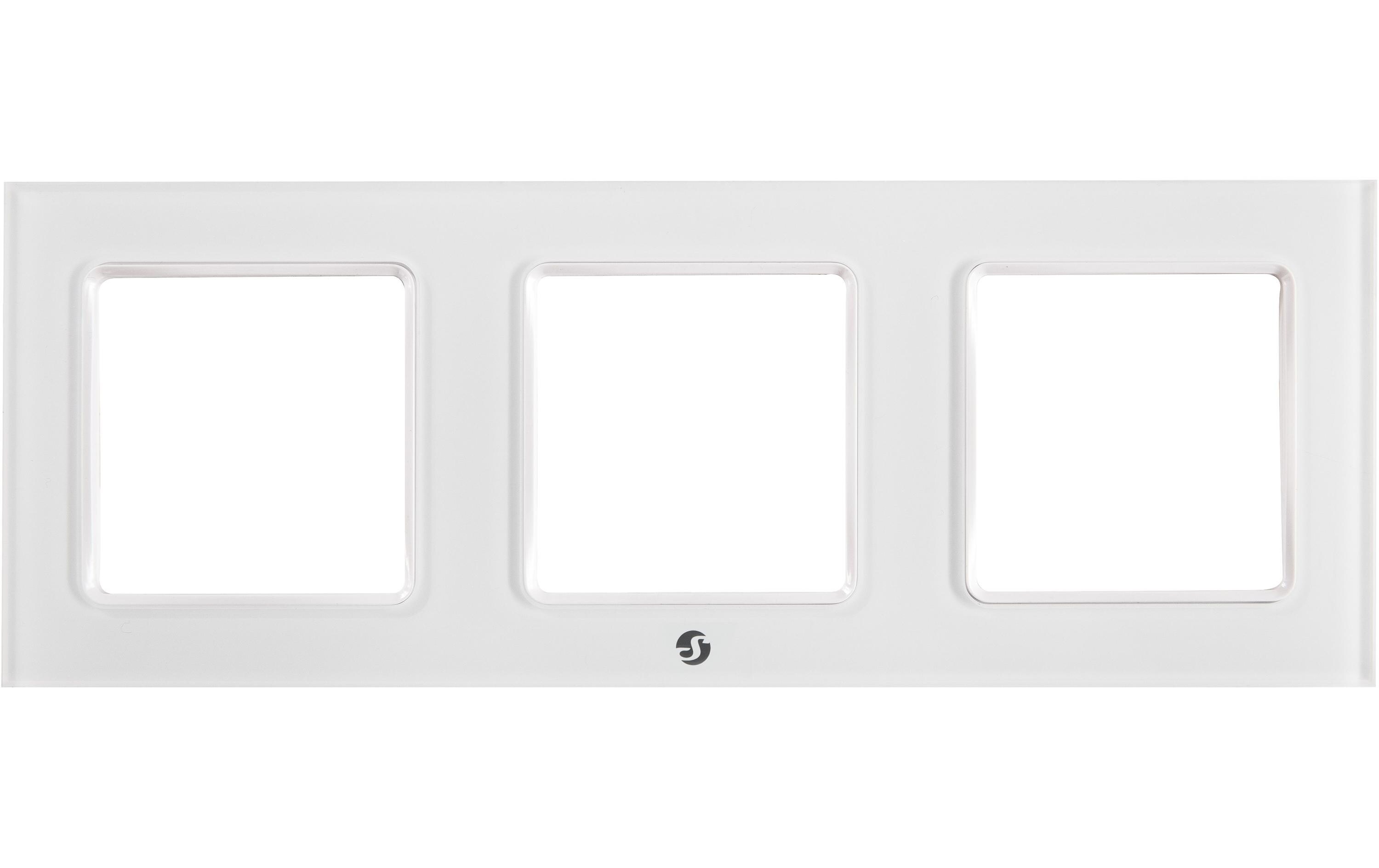 Wall Frame 3 für Shelly Wall Switch weissShelly Abdeckrahmen Grösse 1 x 3, weiss
