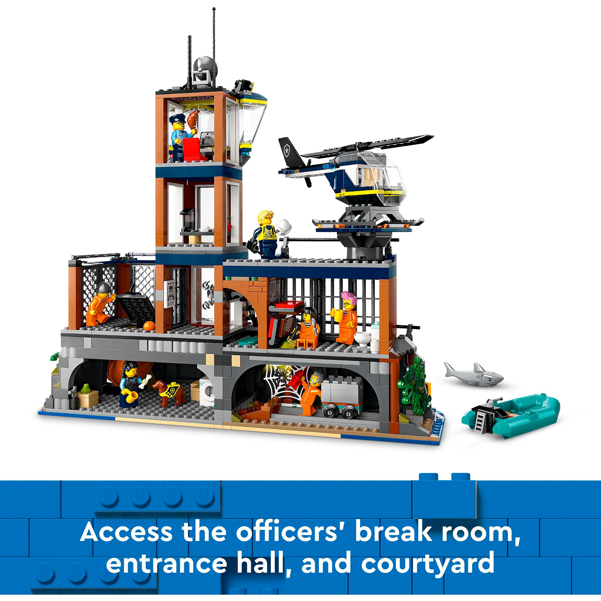 LEGO Konstruktionsspielzeug City Polizeistation auf der Gefängnisinsel