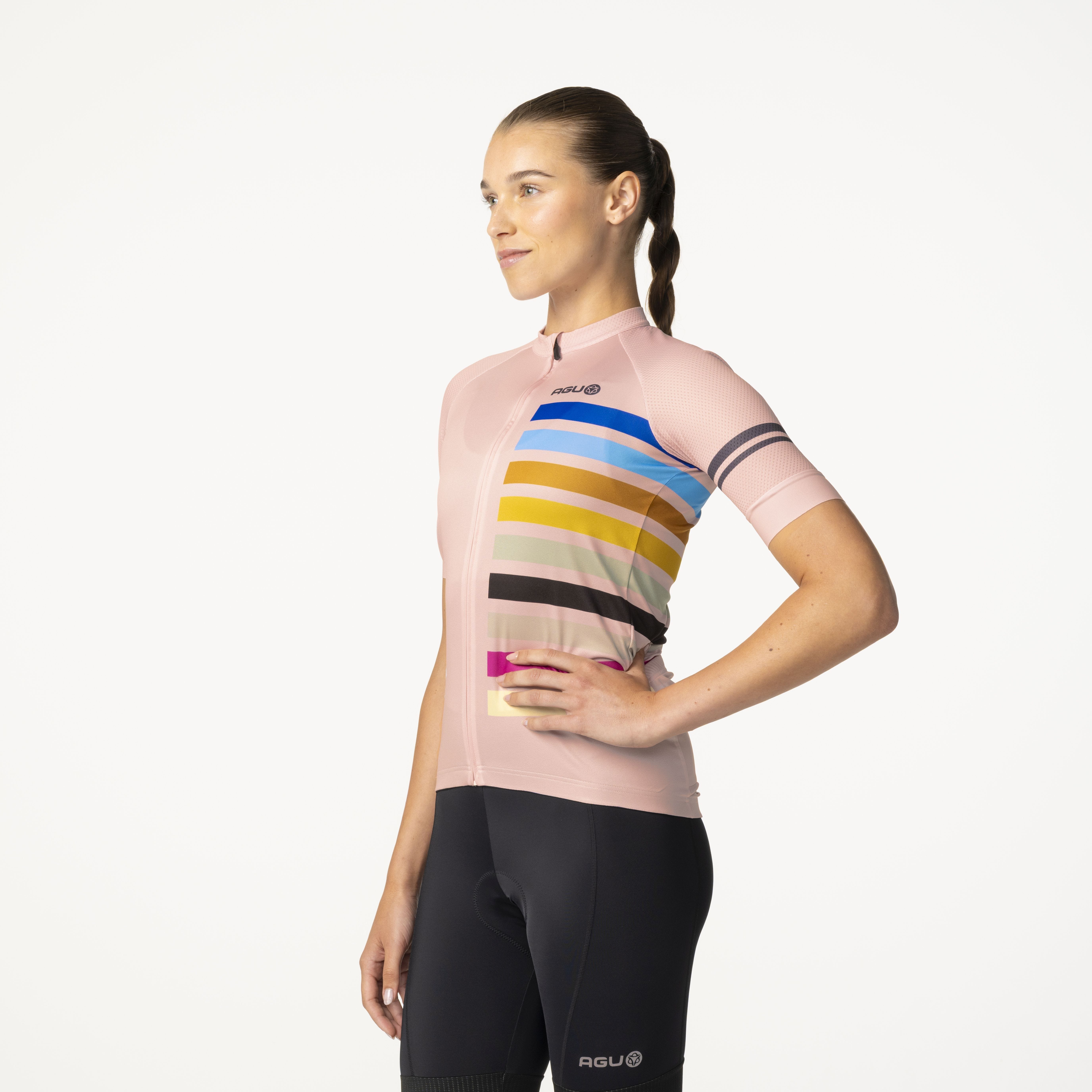 AGU Essential Dames Rainbow fietsshirt - Frost