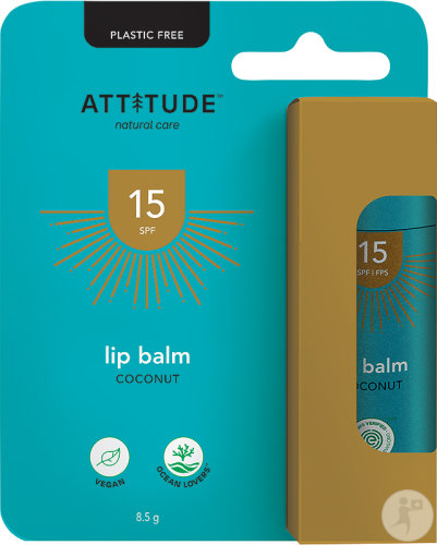 Attitude Baume À Lèvres Solaire IP15 Noix De Coco Stick 8,5g